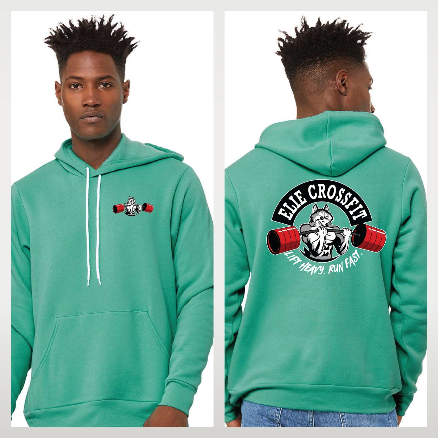 Elie Crossfit - Staff Version - Bella + Canvas Sponge Fleece Pullover Hoodie
