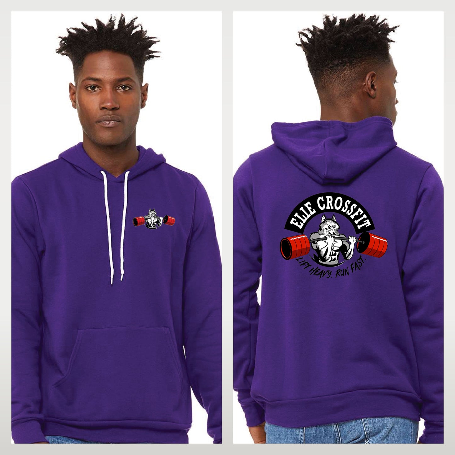 Elie Crossfit - Staff Version - Bella + Canvas Sponge Fleece Pullover Hoodie