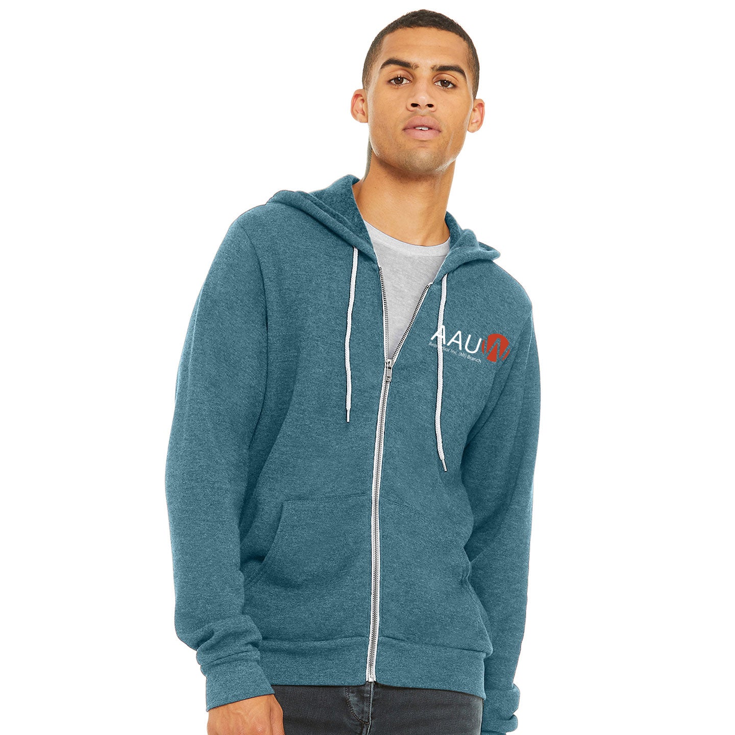 AAUW - Printed Bella+Canvas Unisex Sponge-Fleece Zip Hoodie