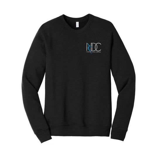 Harrison Dance Company - Unisex Cotton/Polyester Fleece Raglan Crewneck Sweatshirt