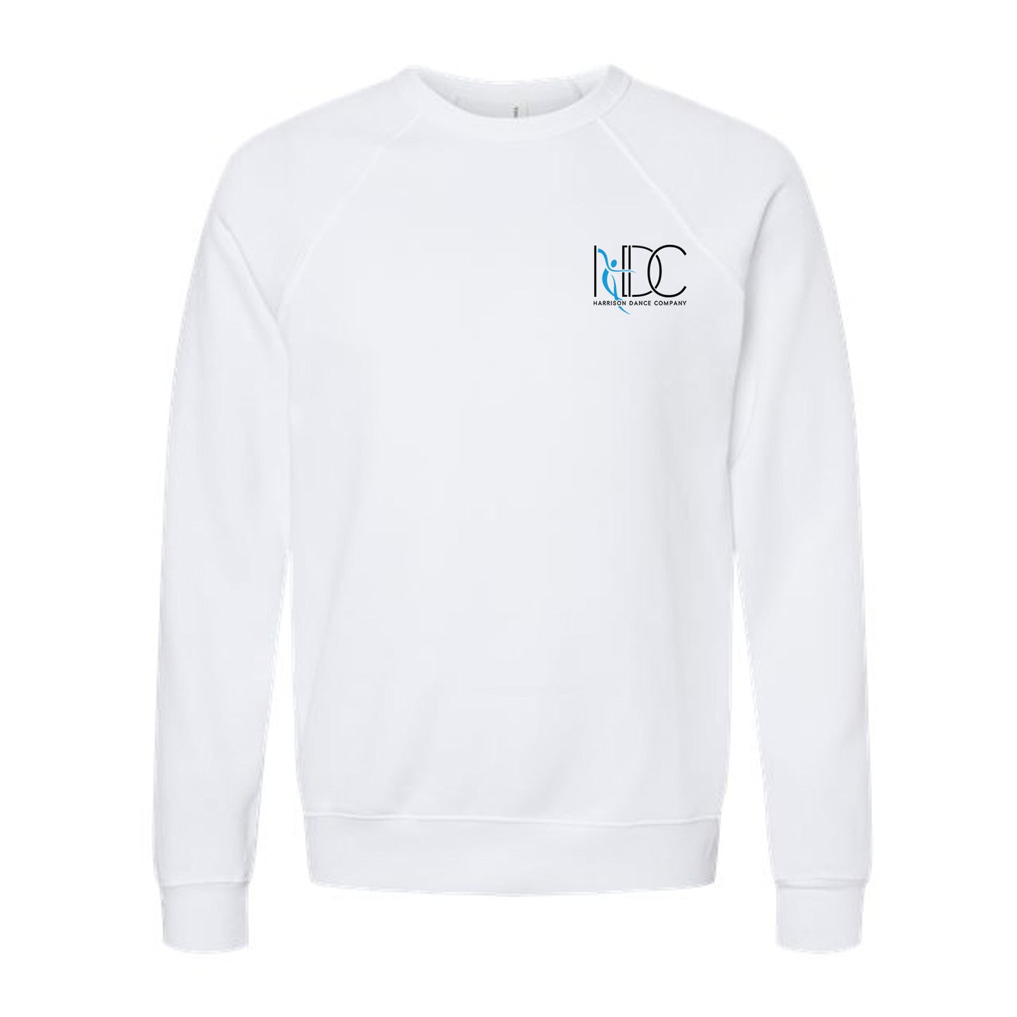 Harrison Dance Company - Unisex Cotton/Polyester Fleece Raglan Crewneck Sweatshirt
