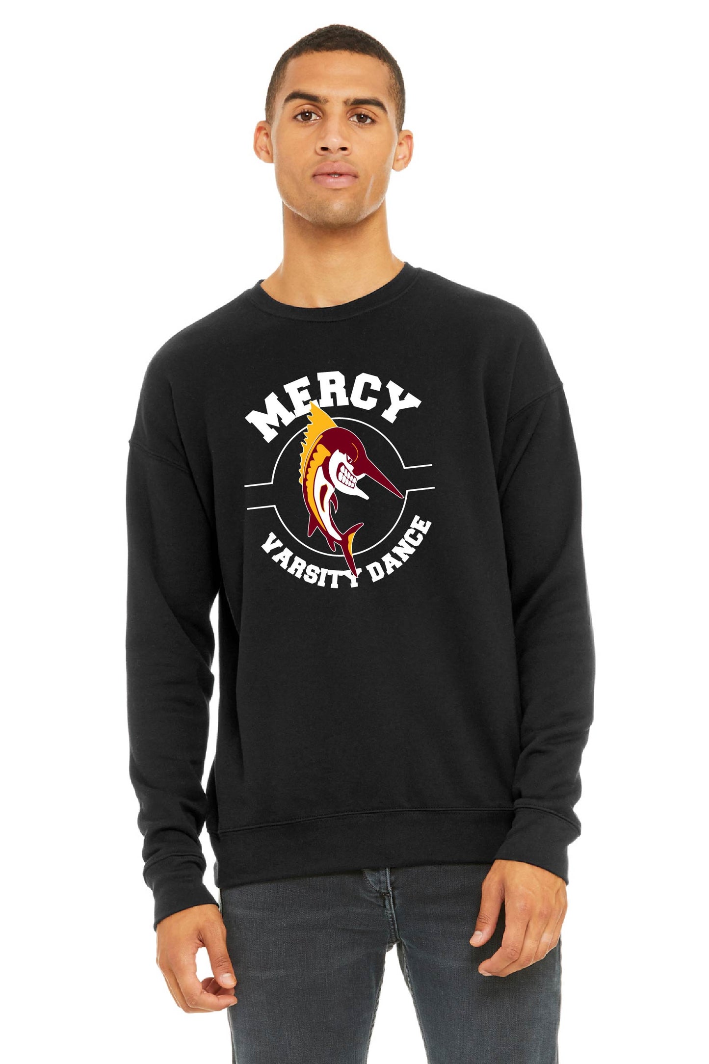 Mercy Varsity Dance - Bella + Canvas Unisex Drop Shoulder Fleece