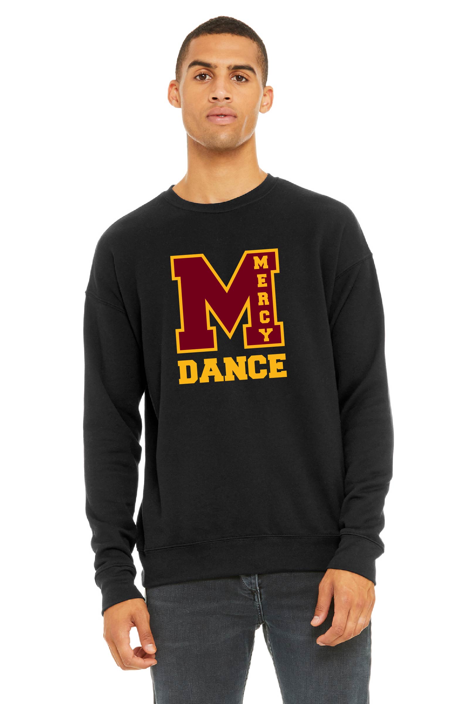 Mercy Varsity Dance - Bella + Canvas Unisex Drop Shoulder Fleece