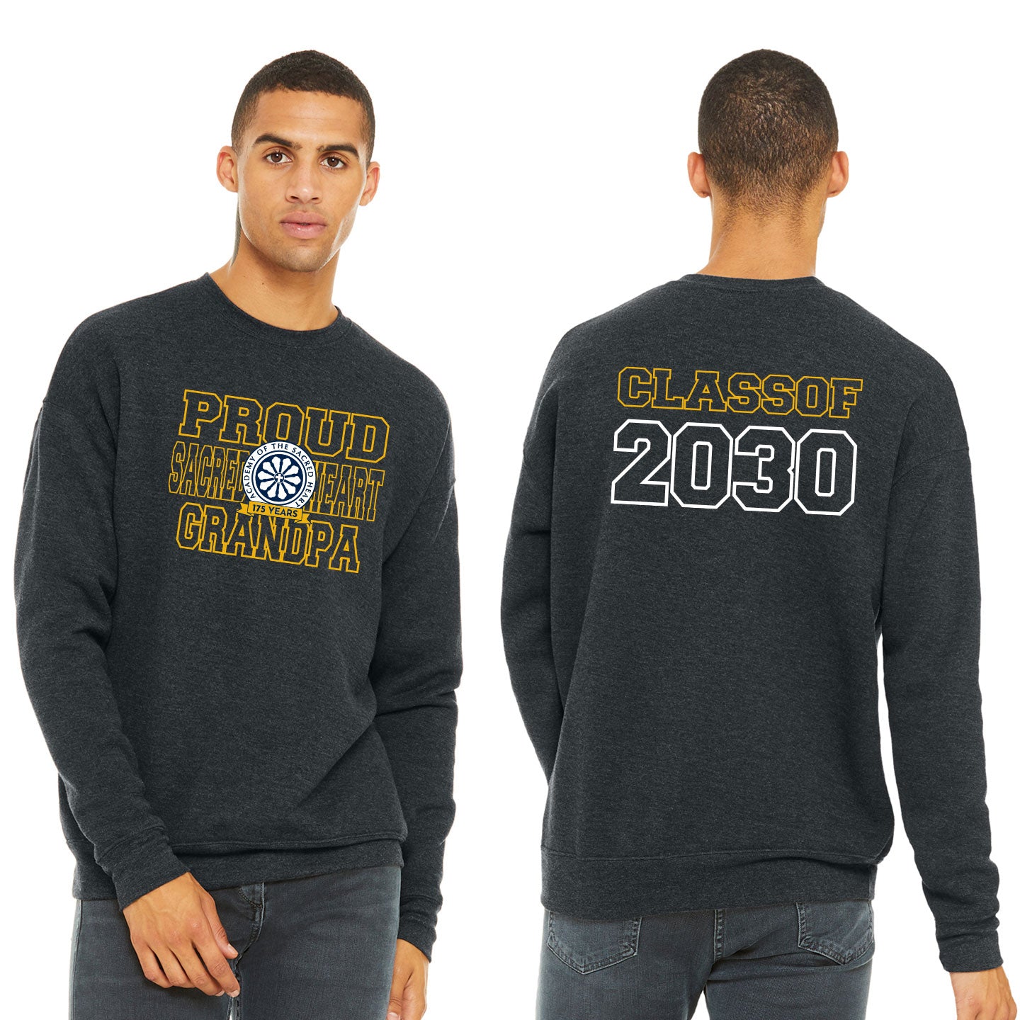 ASH - Printed Proud ASH Family Unisex Bella+Canvas Sponge Fleece Sweatshirt