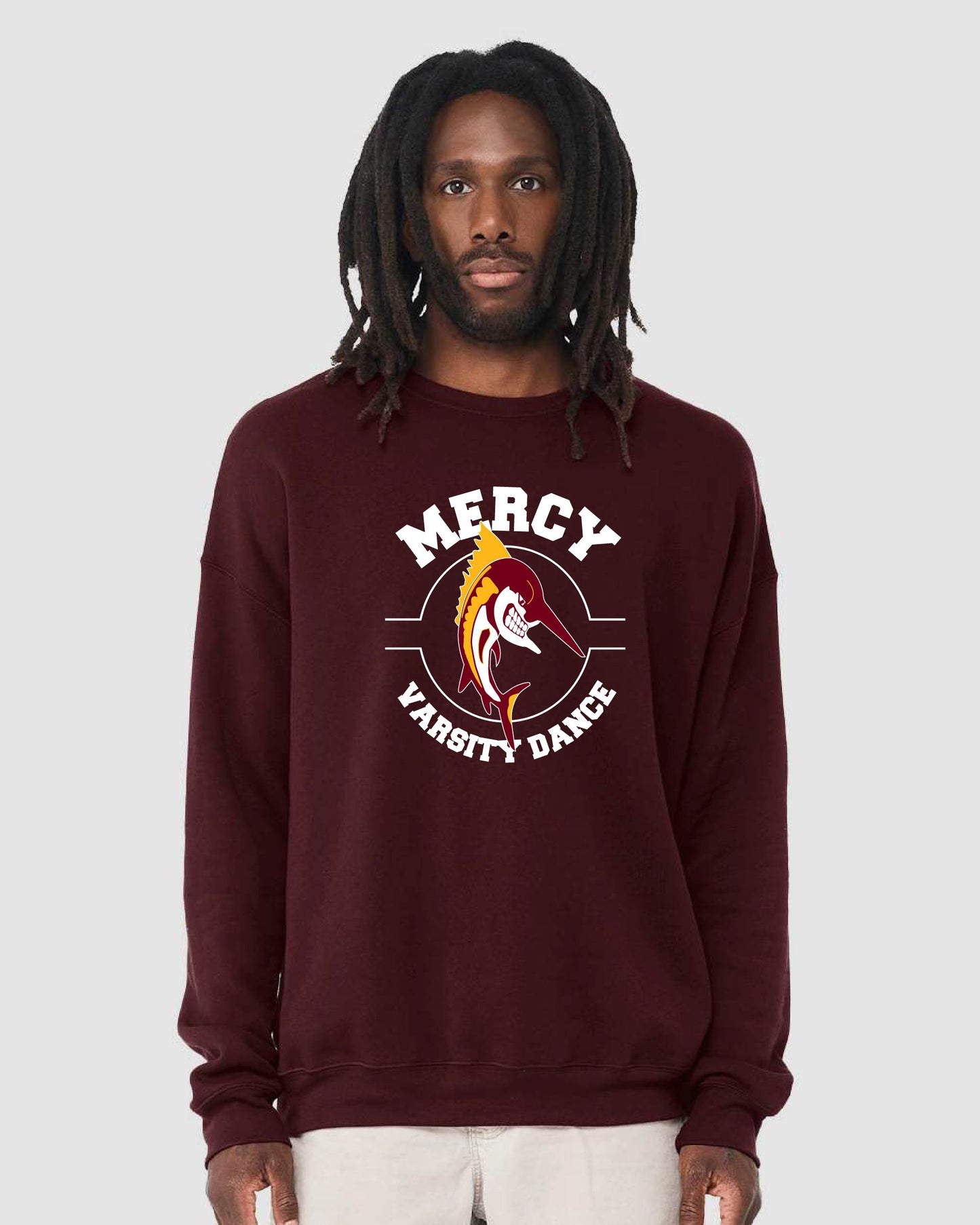 Mercy Varsity Dance - Bella + Canvas Unisex Drop Shoulder Fleece