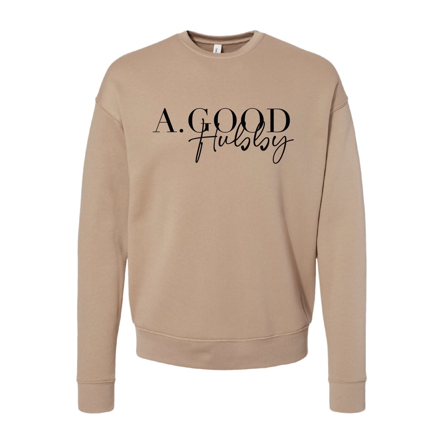 Alexis Goodwin - A. Good Hubby - Printed - Bella + Canvas Unisex Cotton/Polyester Fleece Drop Shoulder Crew Neck Sweatshirt