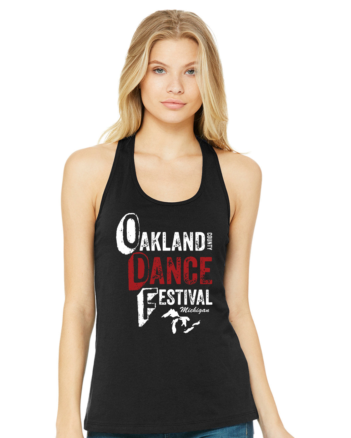 Oakland Dance Festival - BELLA+CANVAS Women's Jersey Racerback Tank