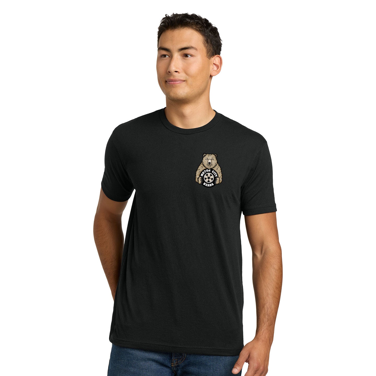 Motor City Bears -  Printed Crest Next Level Unisex Blend T-Shirt