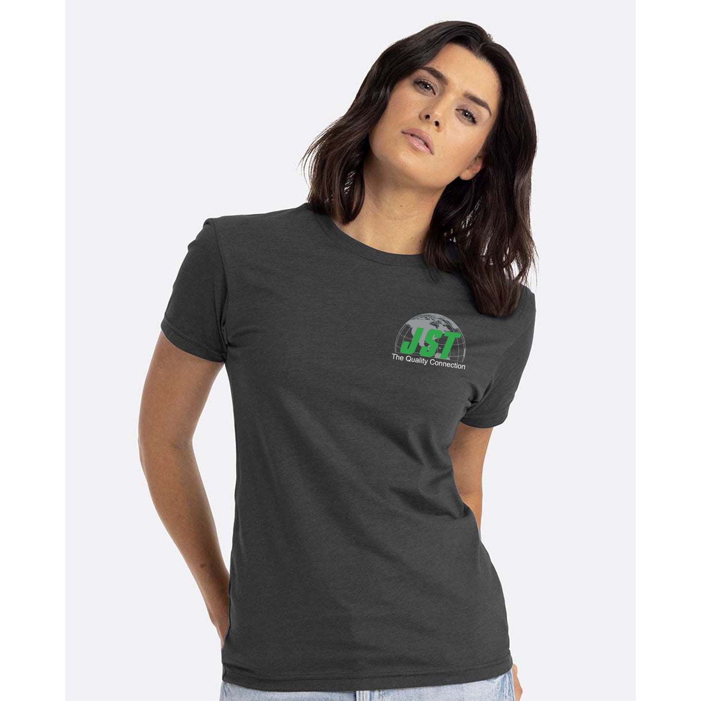 JST - Next Level Unisex 60/40 Blend Printed T-Shirt with Crest Logo
