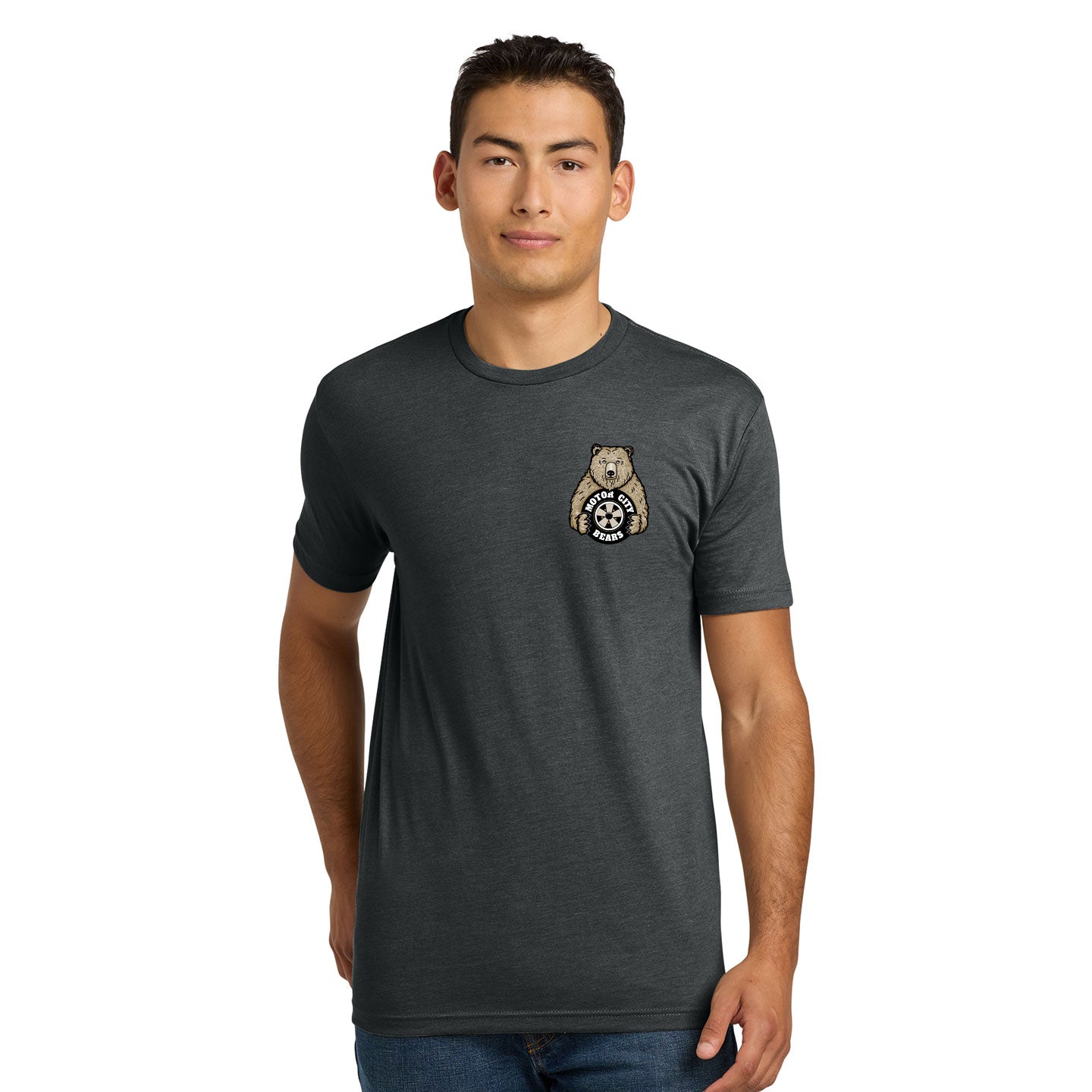Motor City Bears -  Printed Crest Next Level Unisex Blend T-Shirt