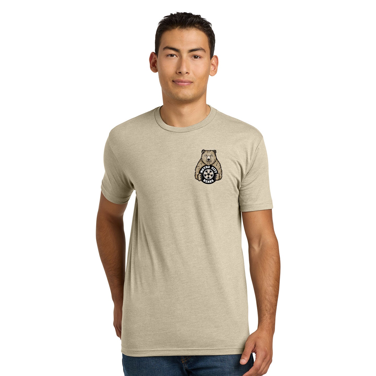 Motor City Bears -  Printed Crest Next Level Unisex Blend T-Shirt