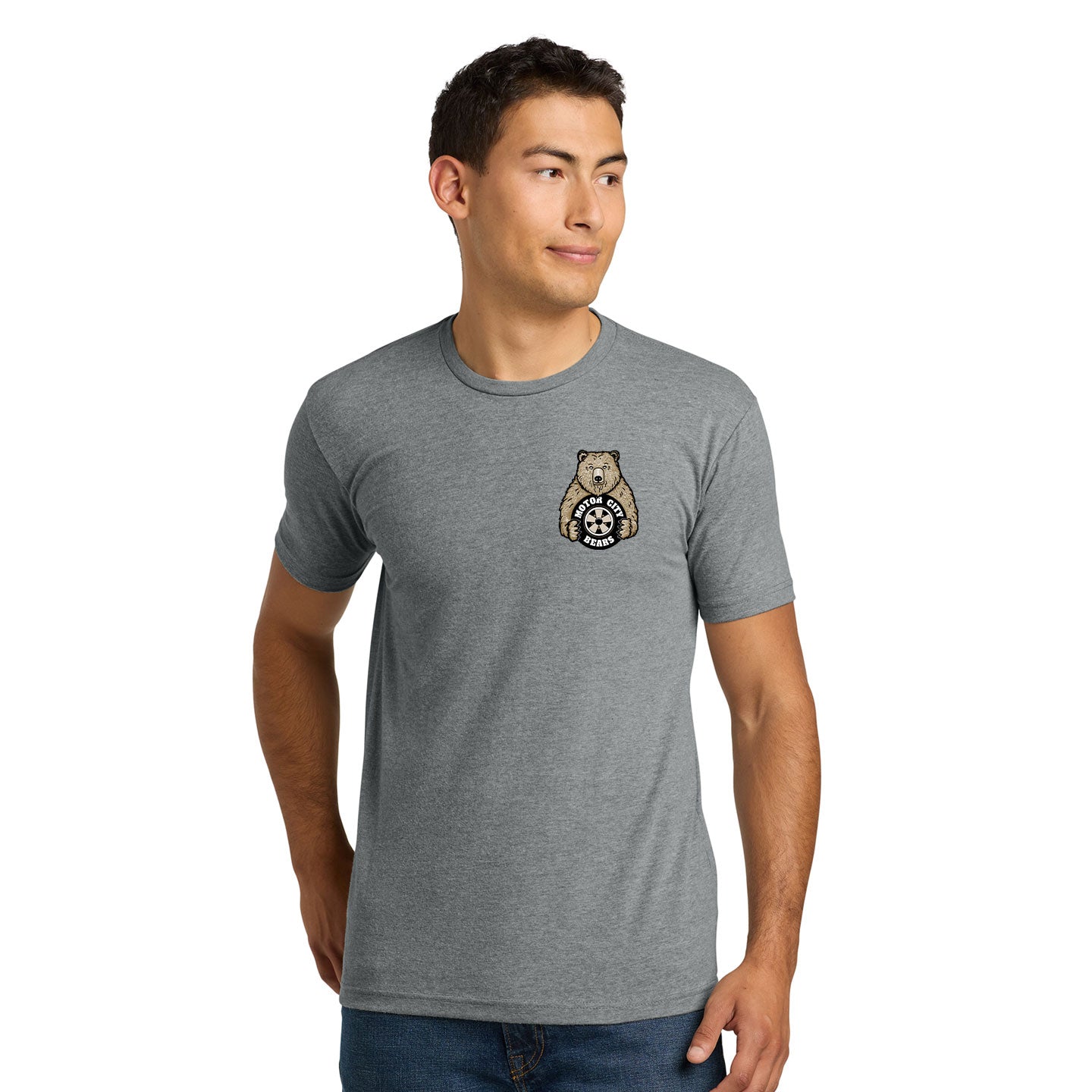 Motor City Bears -  Printed Crest Next Level Unisex Blend T-Shirt