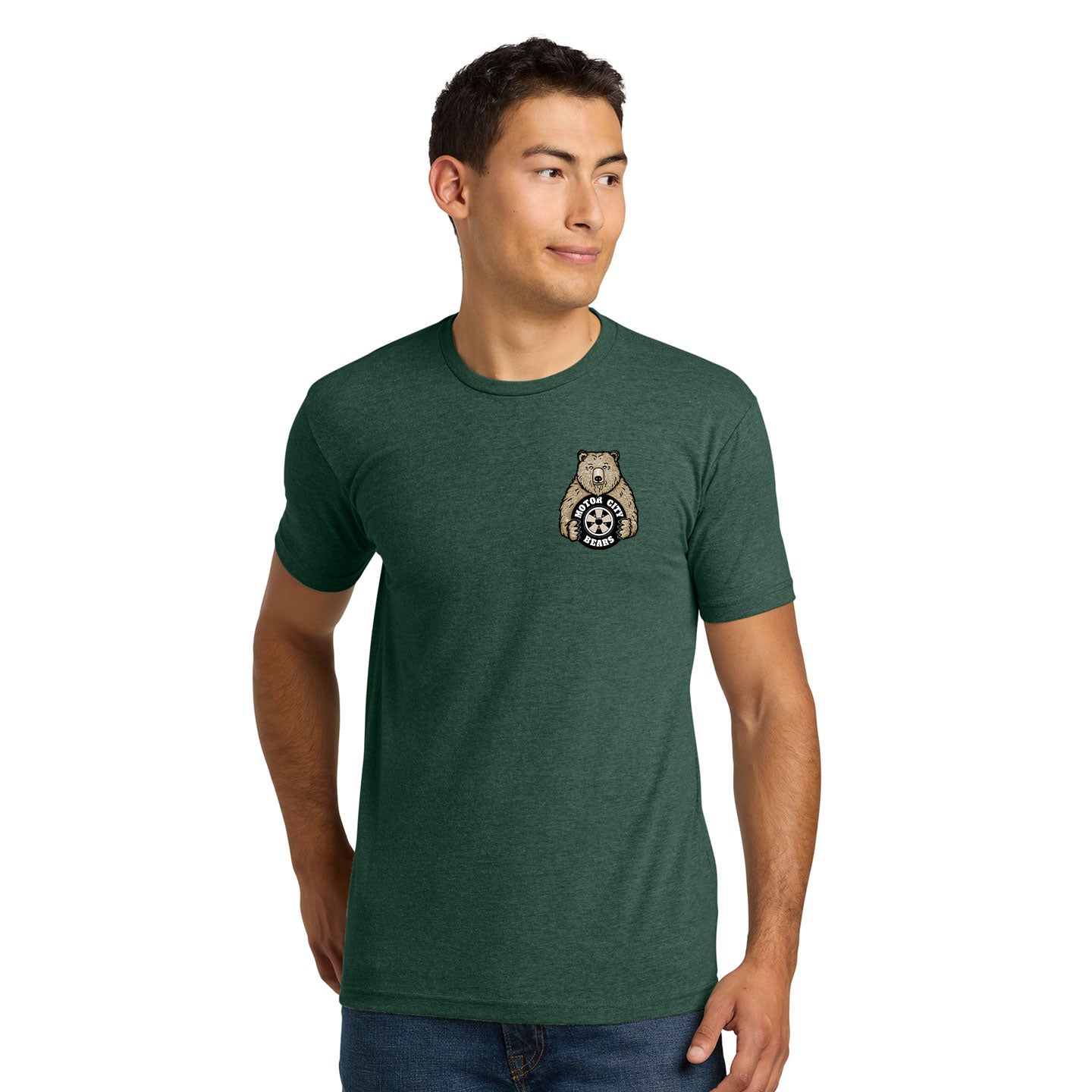Motor City Bears -  Printed Crest Next Level Unisex Blend T-Shirt