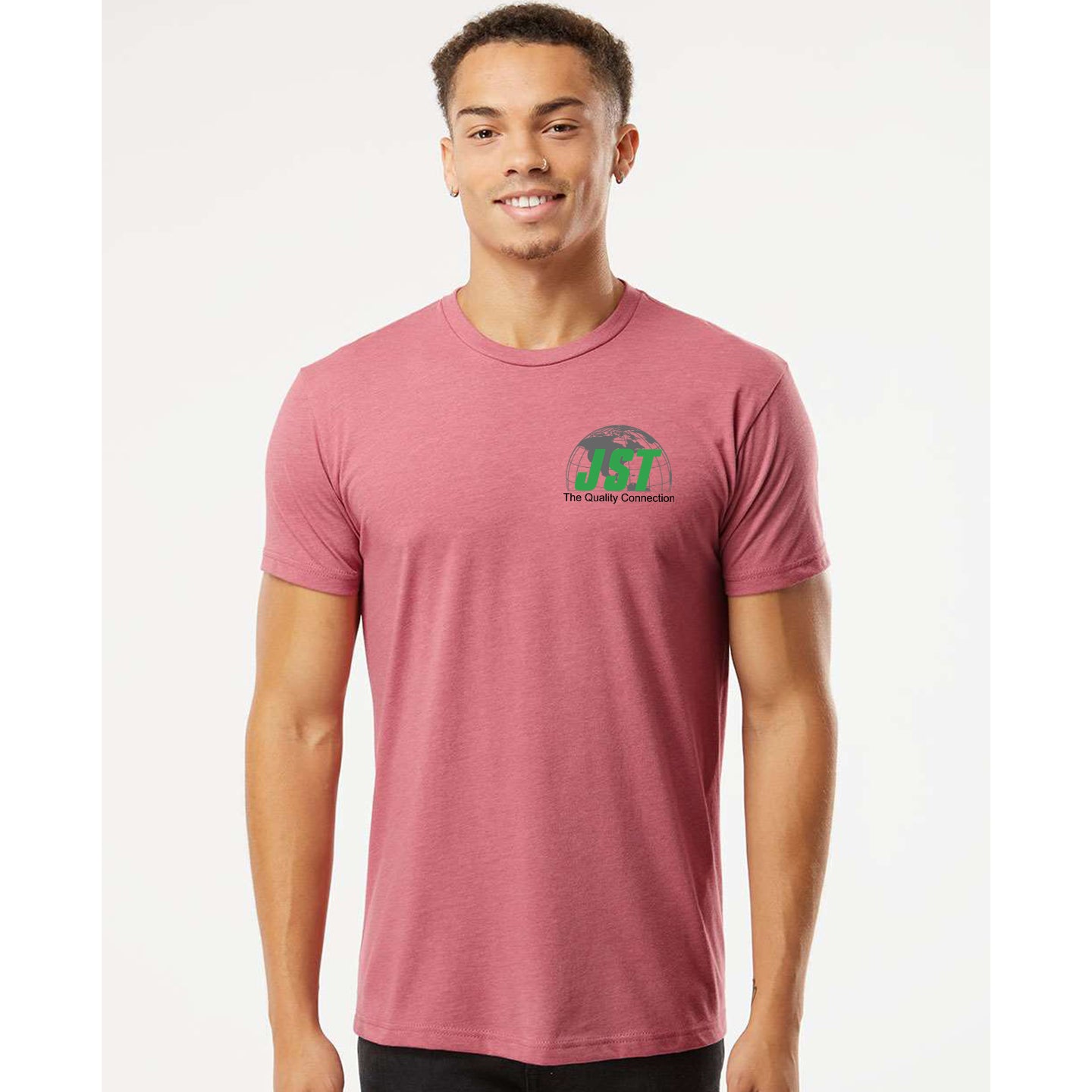 JST - Next Level Unisex 60/40 Blend Printed T-Shirt with Crest Logo