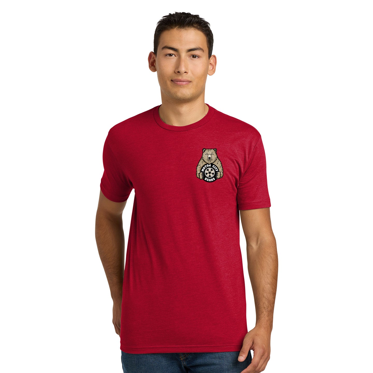 Motor City Bears -  Printed Crest Next Level Unisex Blend T-Shirt
