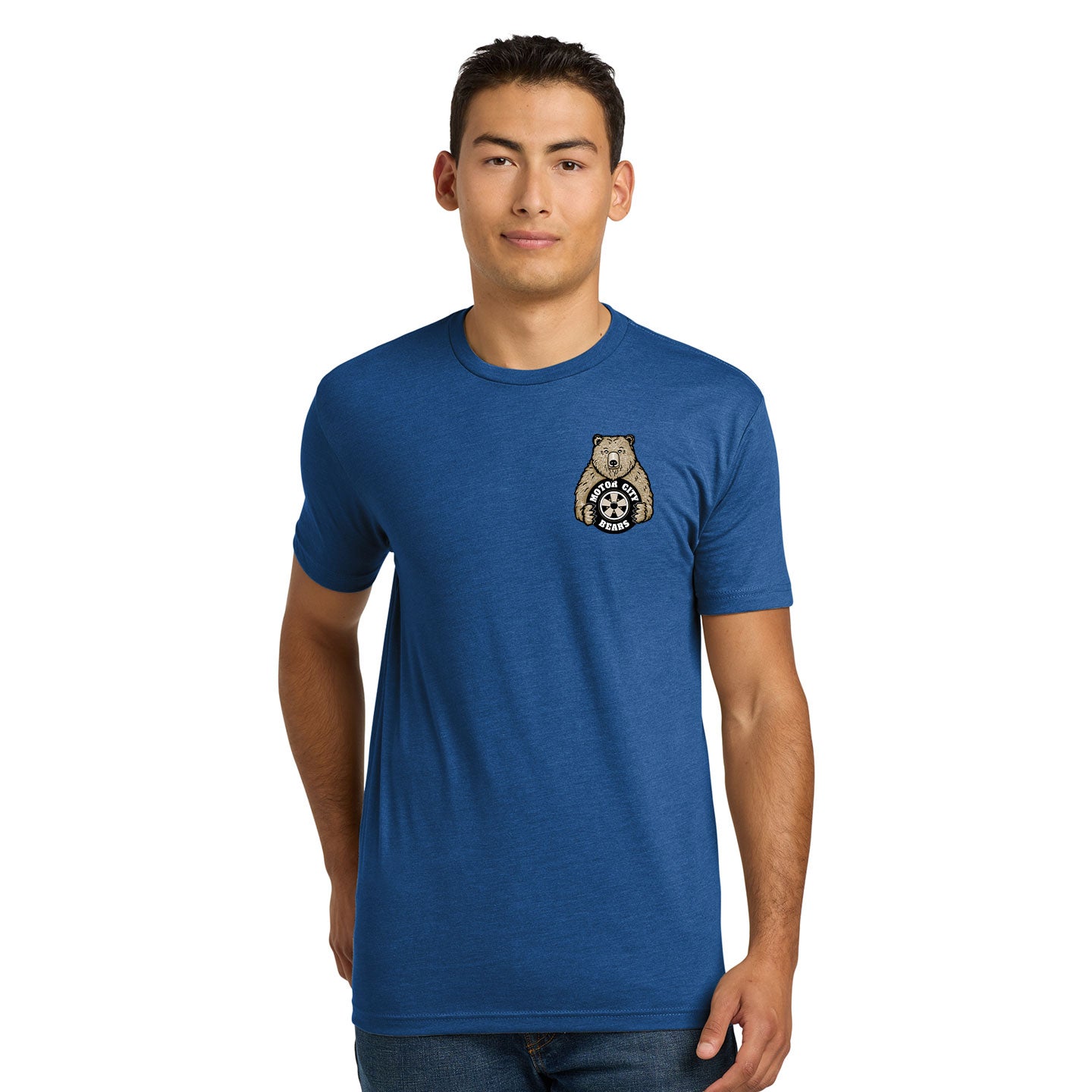 Motor City Bears -  Printed Crest Next Level Unisex Blend T-Shirt