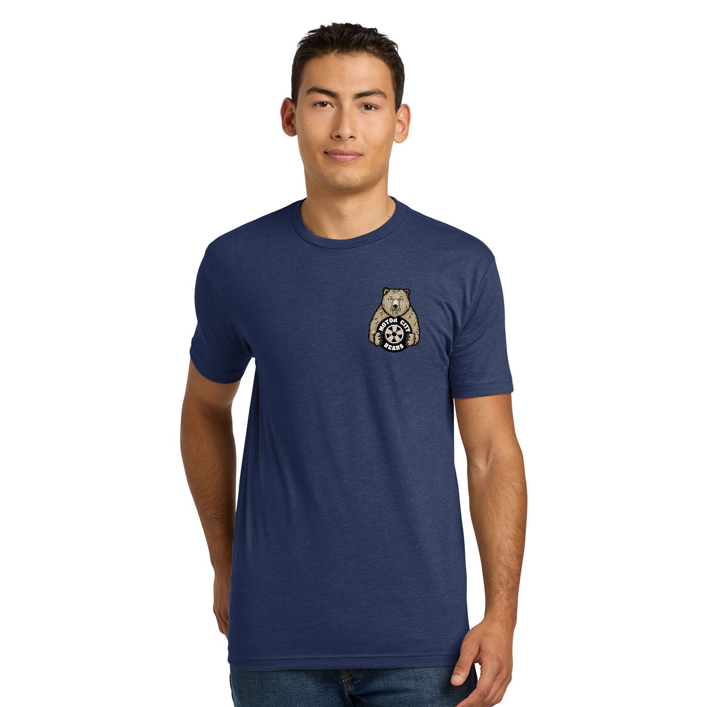 Motor City Bears -  Printed Crest Next Level Unisex Blend T-Shirt
