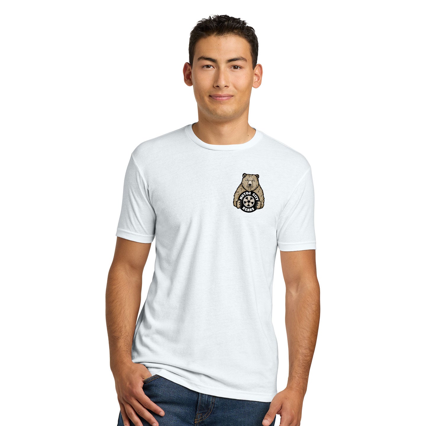 Motor City Bears -  Printed Crest Next Level Unisex Blend T-Shirt