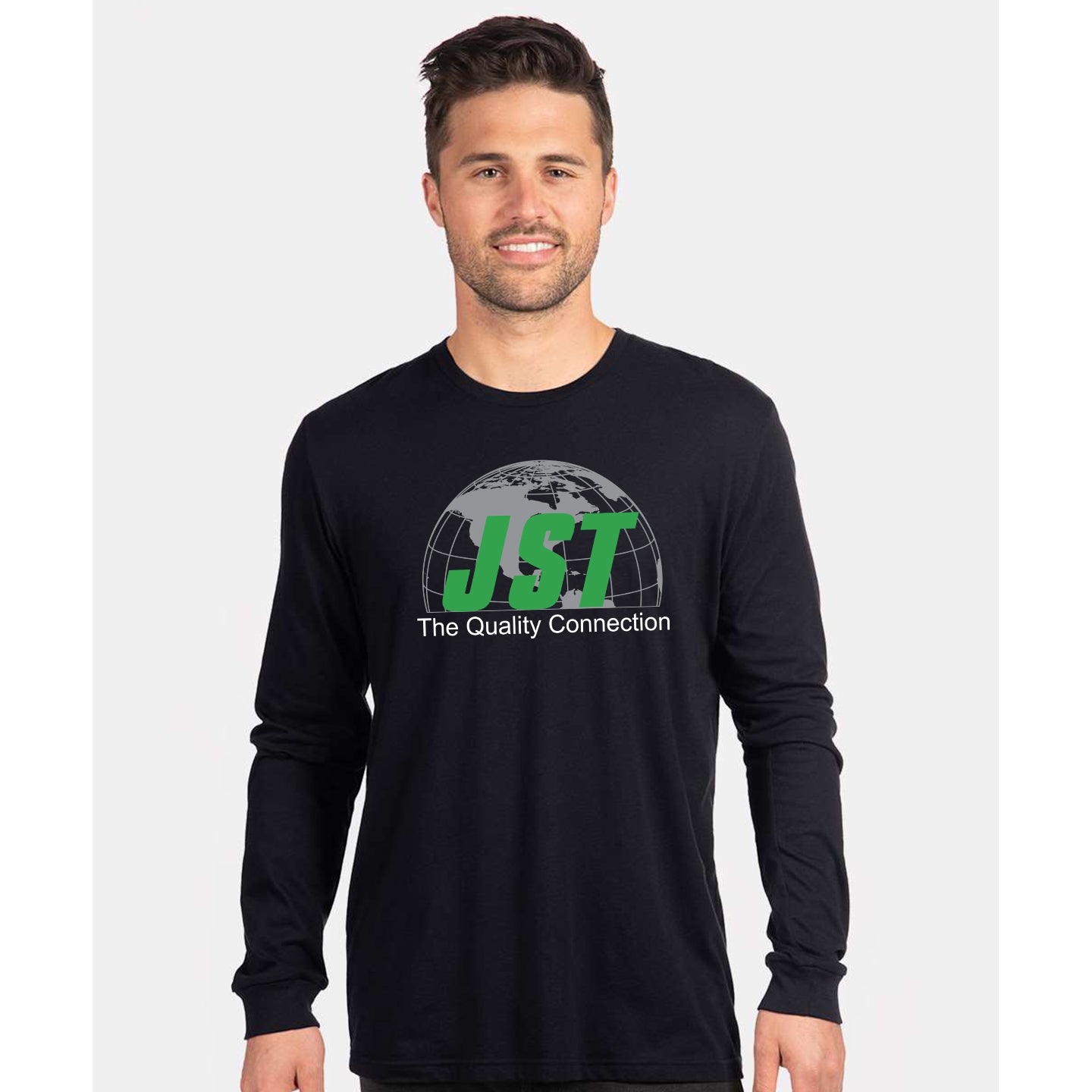 JST - Unisex Blended Long Sleeve T-Shirt Printed with Full Front