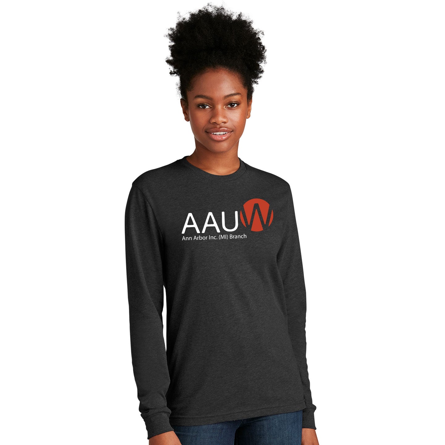 AAUW - Printed Next Level Unisex Blend Long-Sleeve T-Shirt