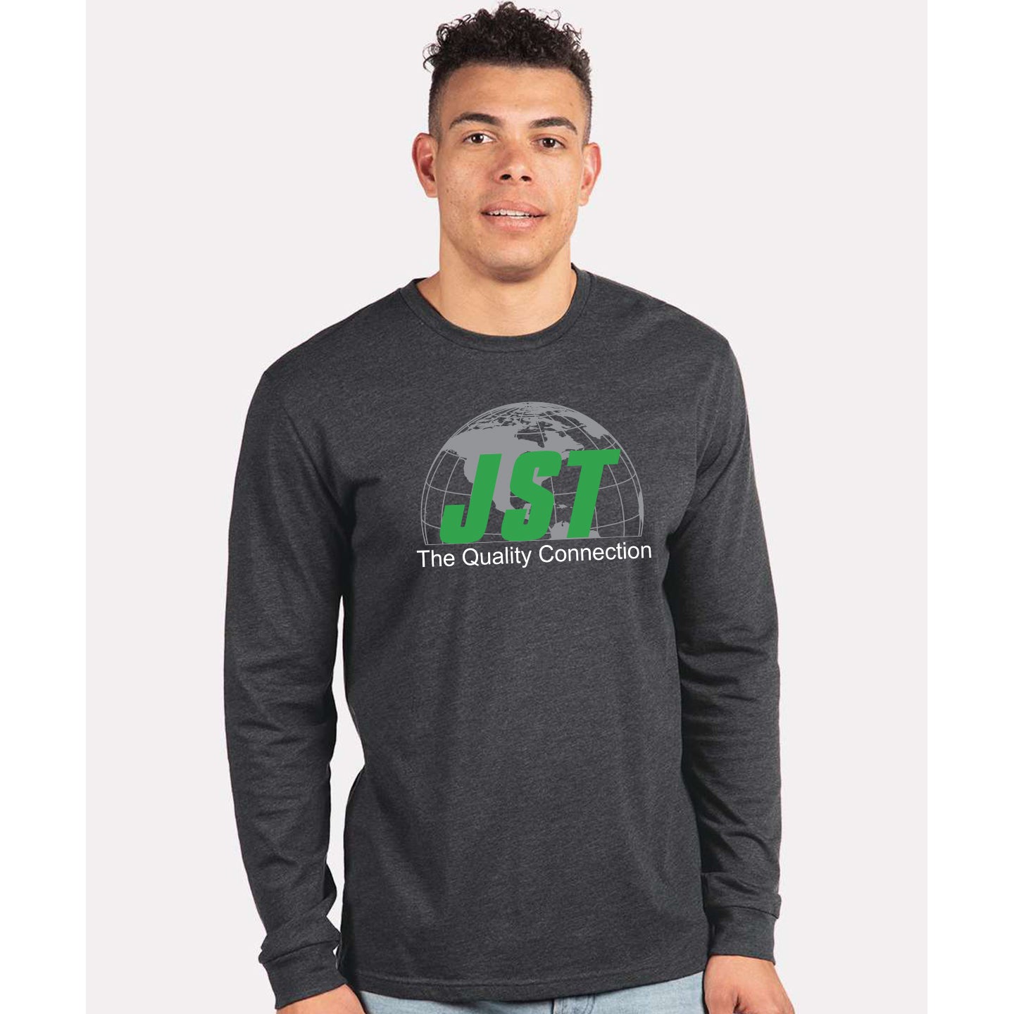 JST - Unisex Blended Long Sleeve T-Shirt Printed with Full Front