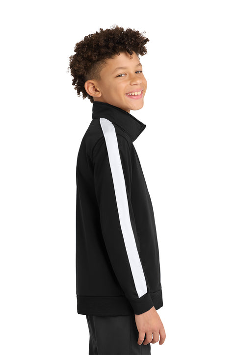 Sport-Tek ® Youth Tricot Track Jacket Embroidery
