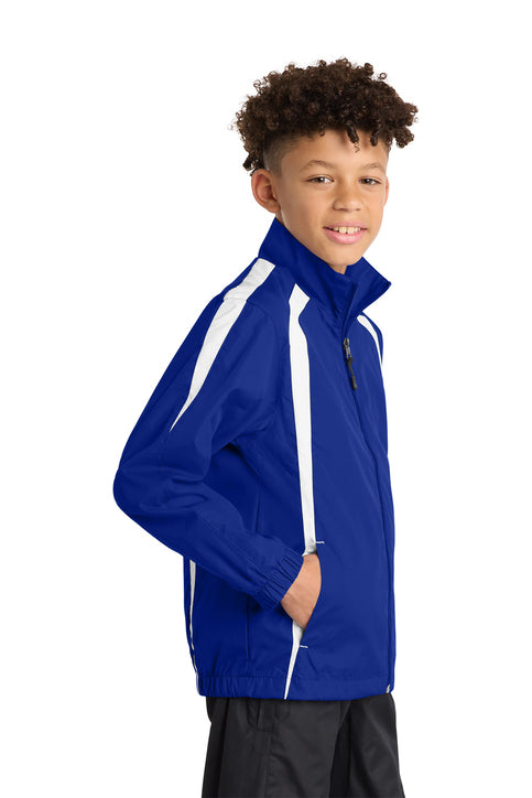 NCS Youth Sport Tek Embroidered Color Block Raglan Jacket