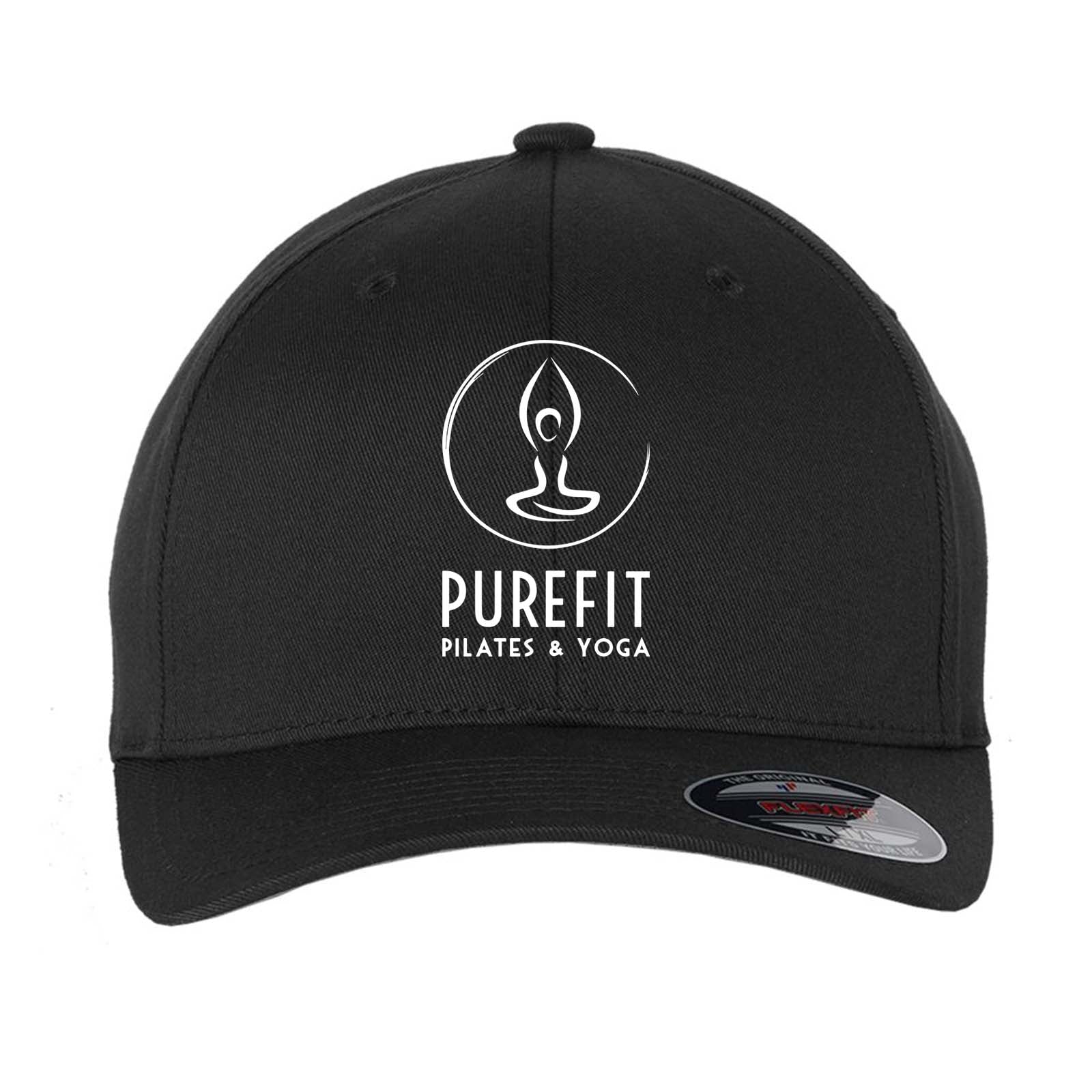 Pure Fit Printed Logo Flexfit Cotton Blend Cap