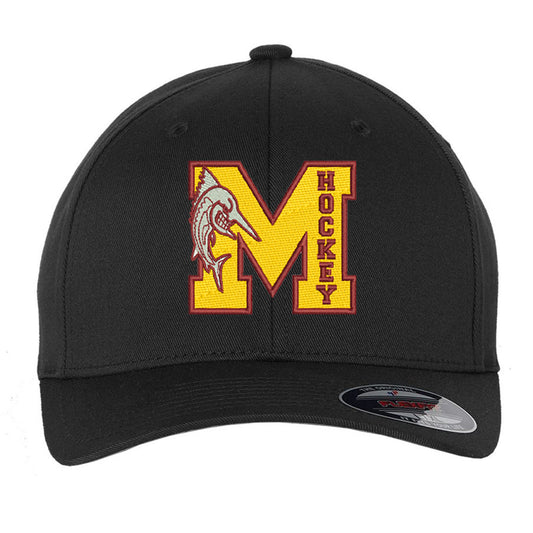 Mercy High School - Hockey - Flexfit Cotton Blend Fitted Cap Embroidery