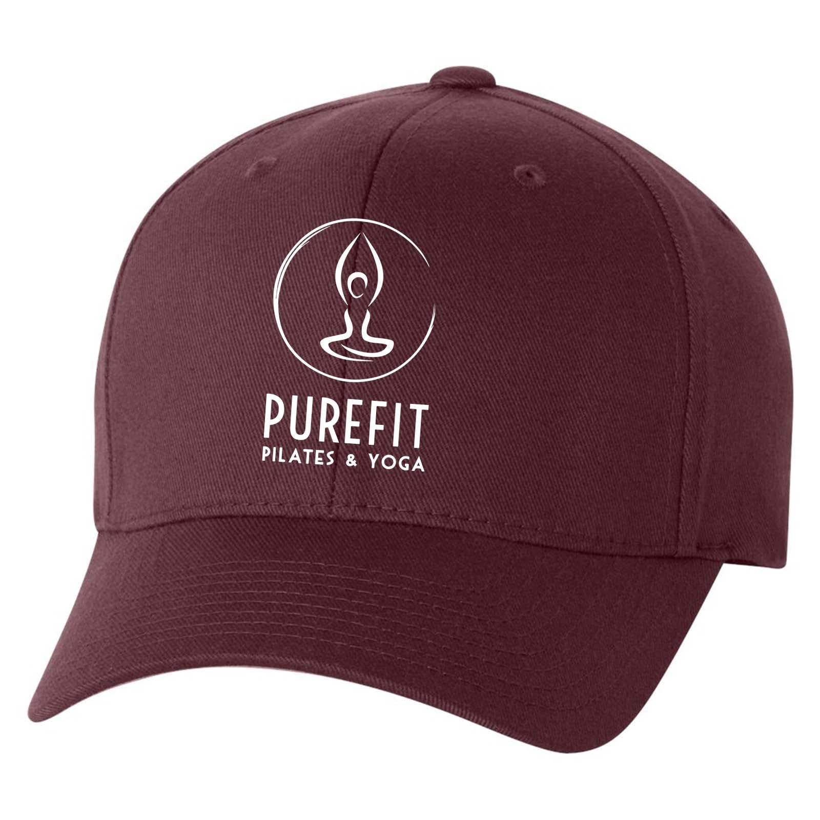 Pure Fit Printed Logo Flexfit Cotton Blend Cap