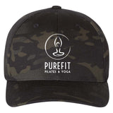 Pure Fit Printed Logo Flexfit Cotton Blend Cap