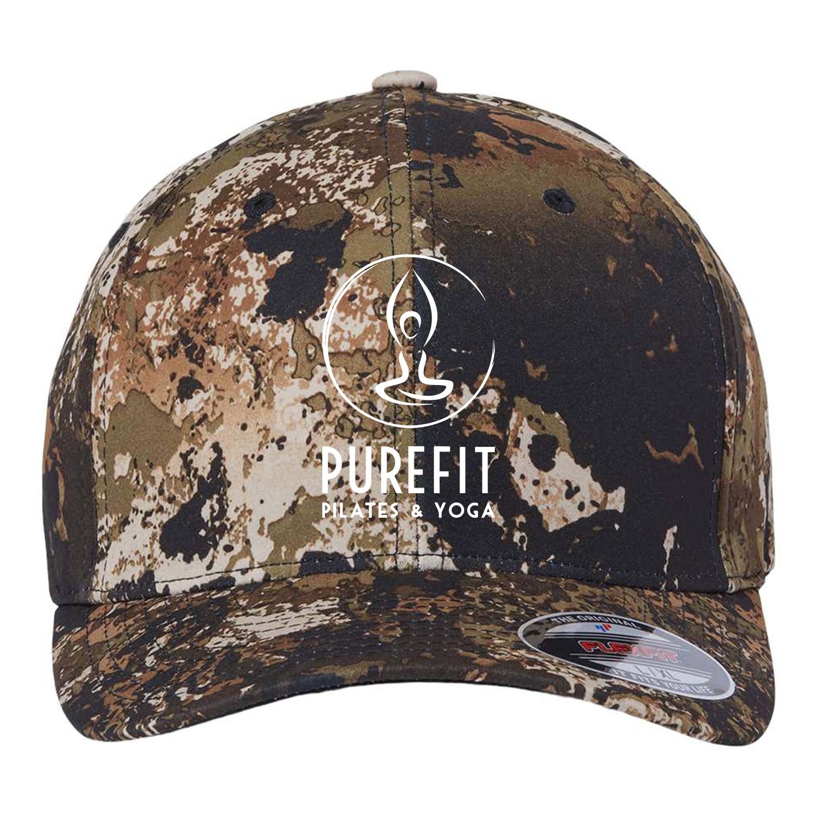 Pure Fit Printed Logo Flexfit Cotton Blend Cap