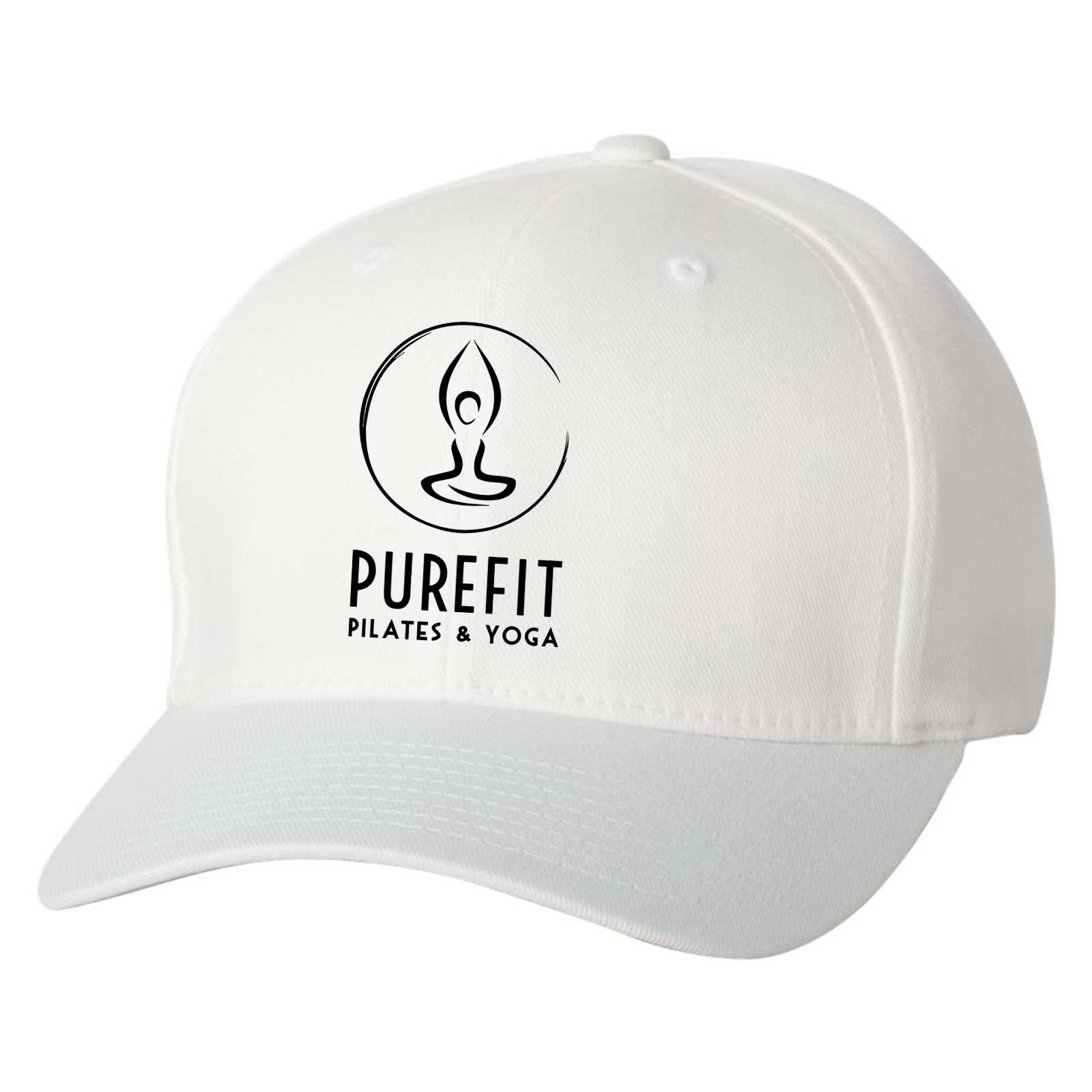 Pure Fit Printed Logo Flexfit Cotton Blend Cap