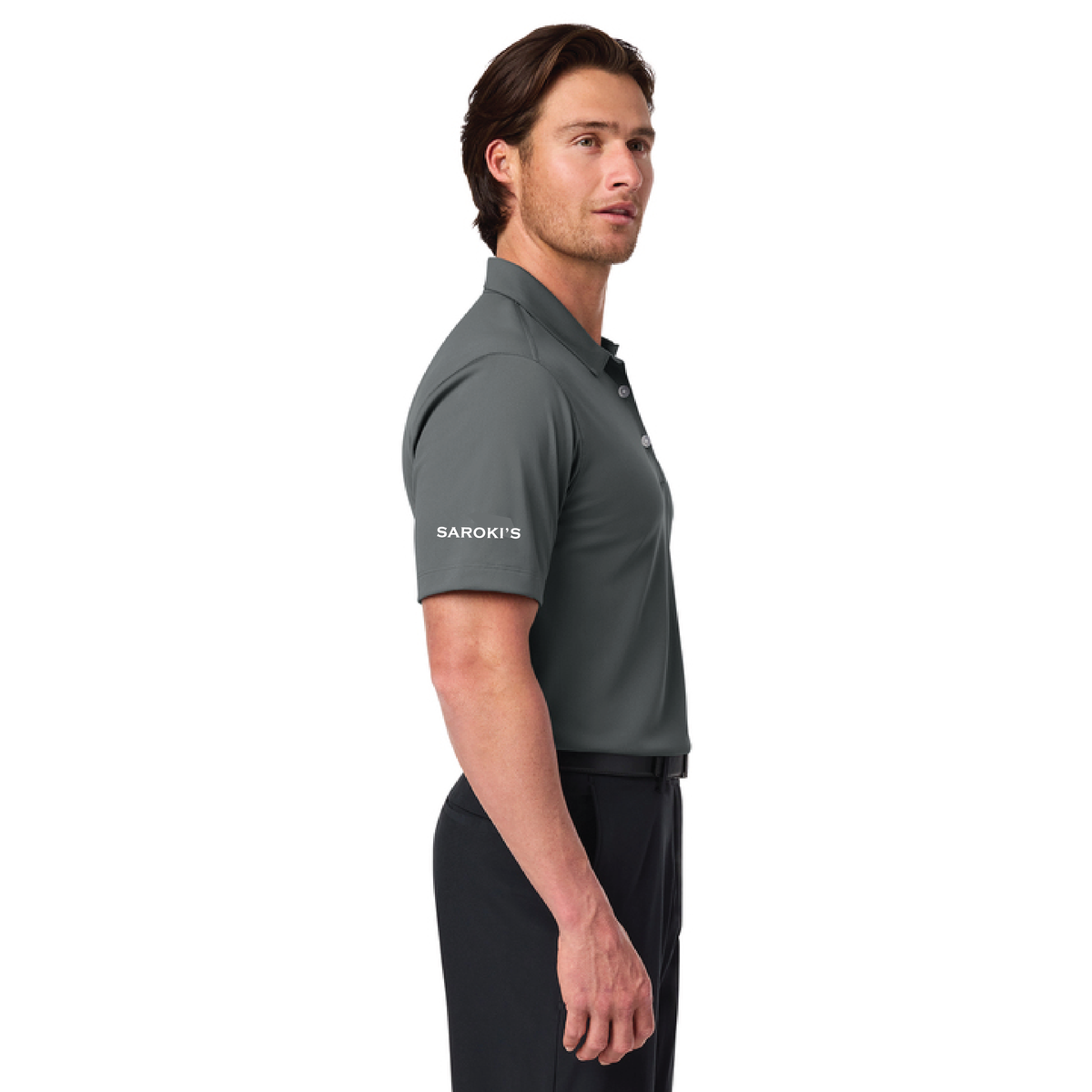 Saroki's Chicken- Embroidered Nike Dri-FIT Vertical Mesh Polo with Sleeve