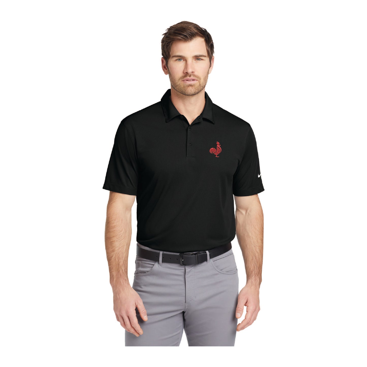 Saroki's Chicken - Embroidered Nike Dri-FIT Vertical Mesh Polo