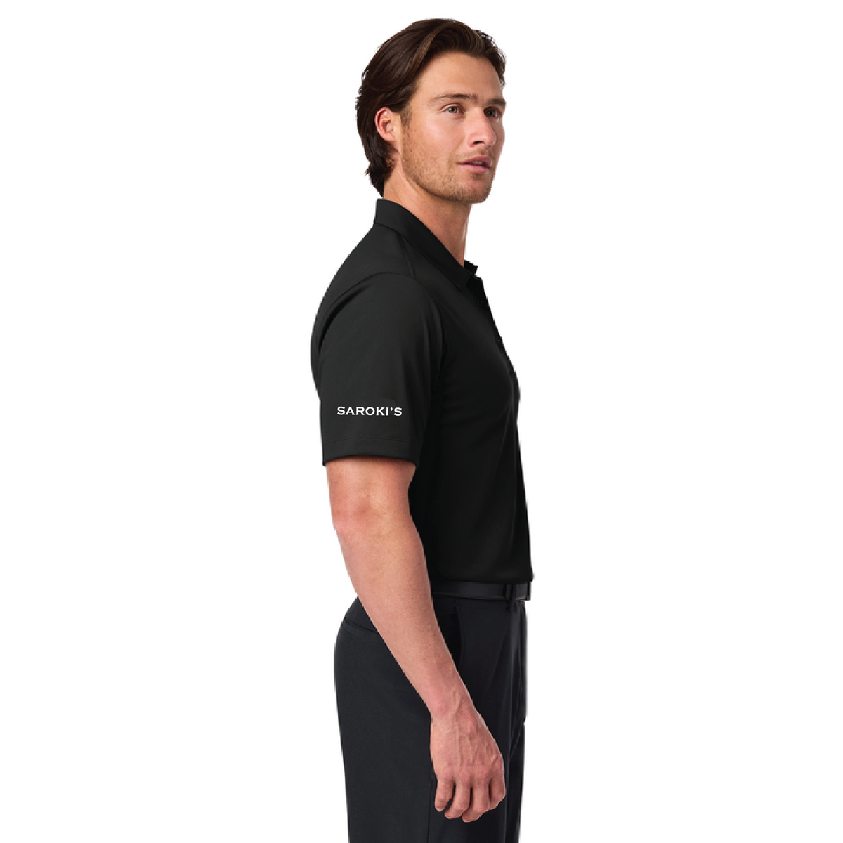 Saroki's Chicken- Embroidered Nike Dri-FIT Vertical Mesh Polo with Sleeve