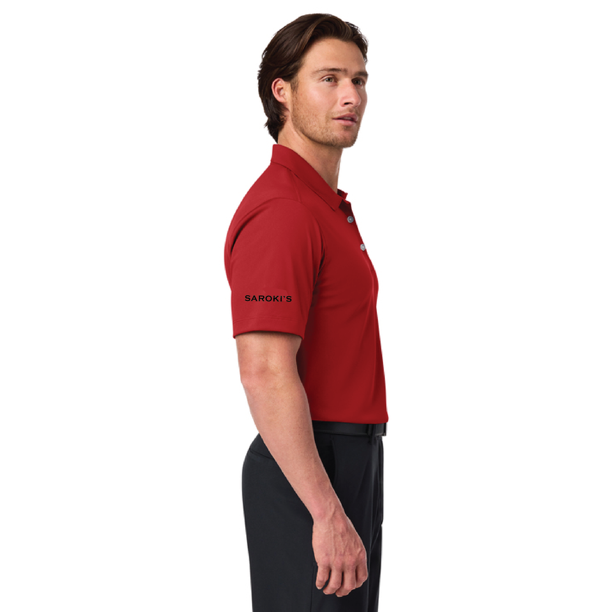 Saroki's Chicken- Embroidered Nike Dri-FIT Vertical Mesh Polo with Sleeve