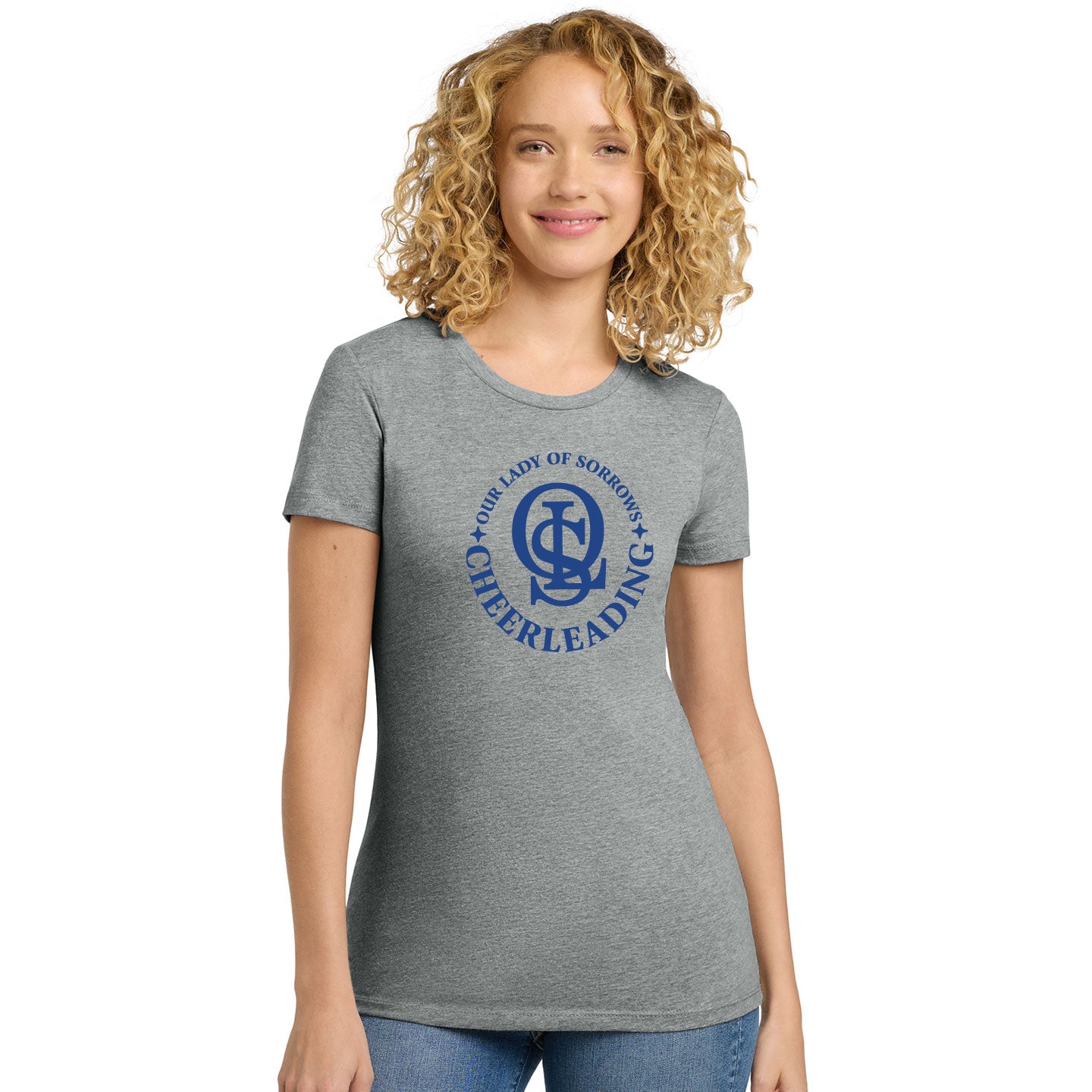 OLS Cheer - Women's Next Level 60/40 Blend Printed T-Shirt