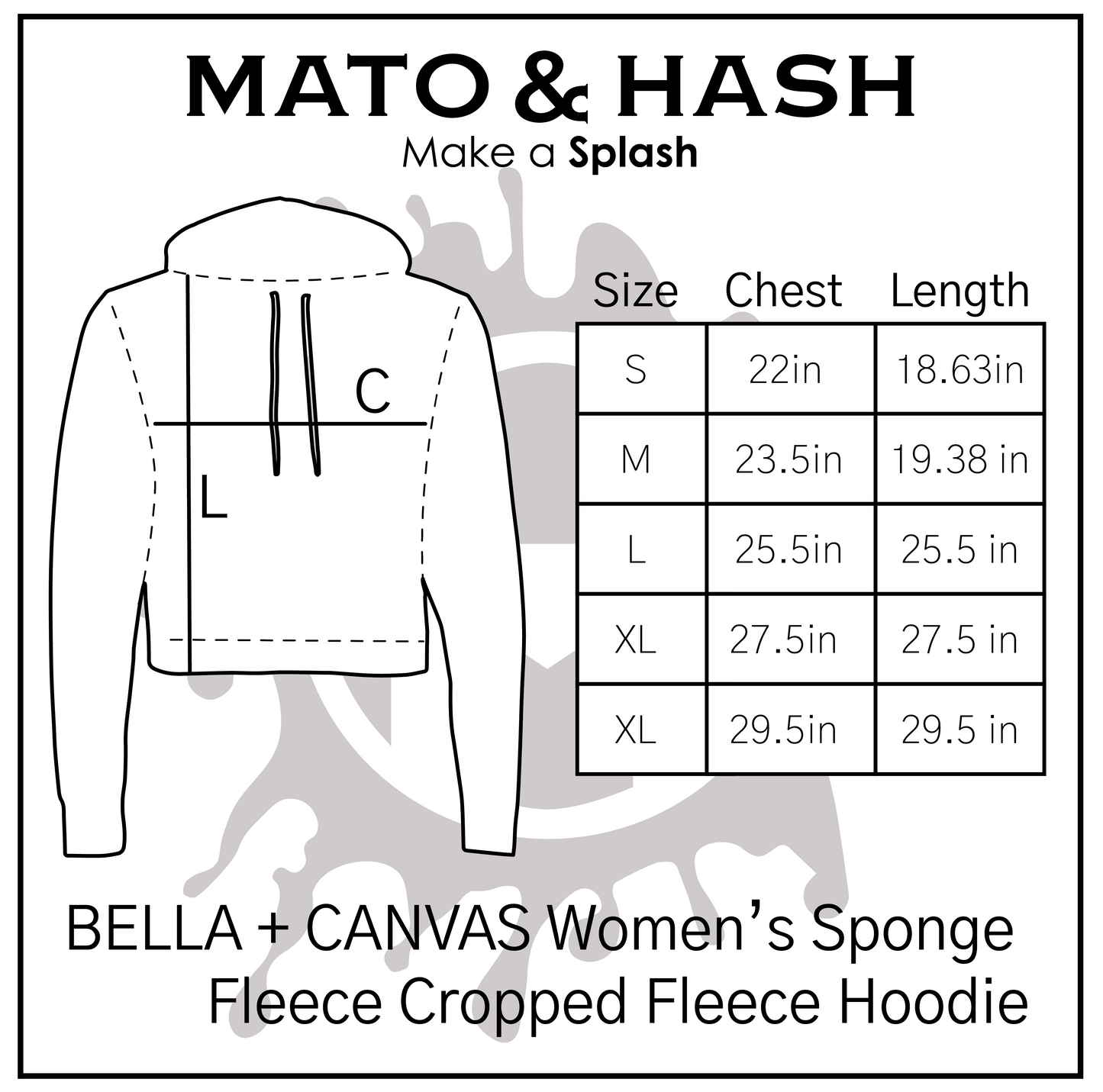 Oakland Dance Festival - BELLA + CANVAS Women's Crop Fleece Hoodie