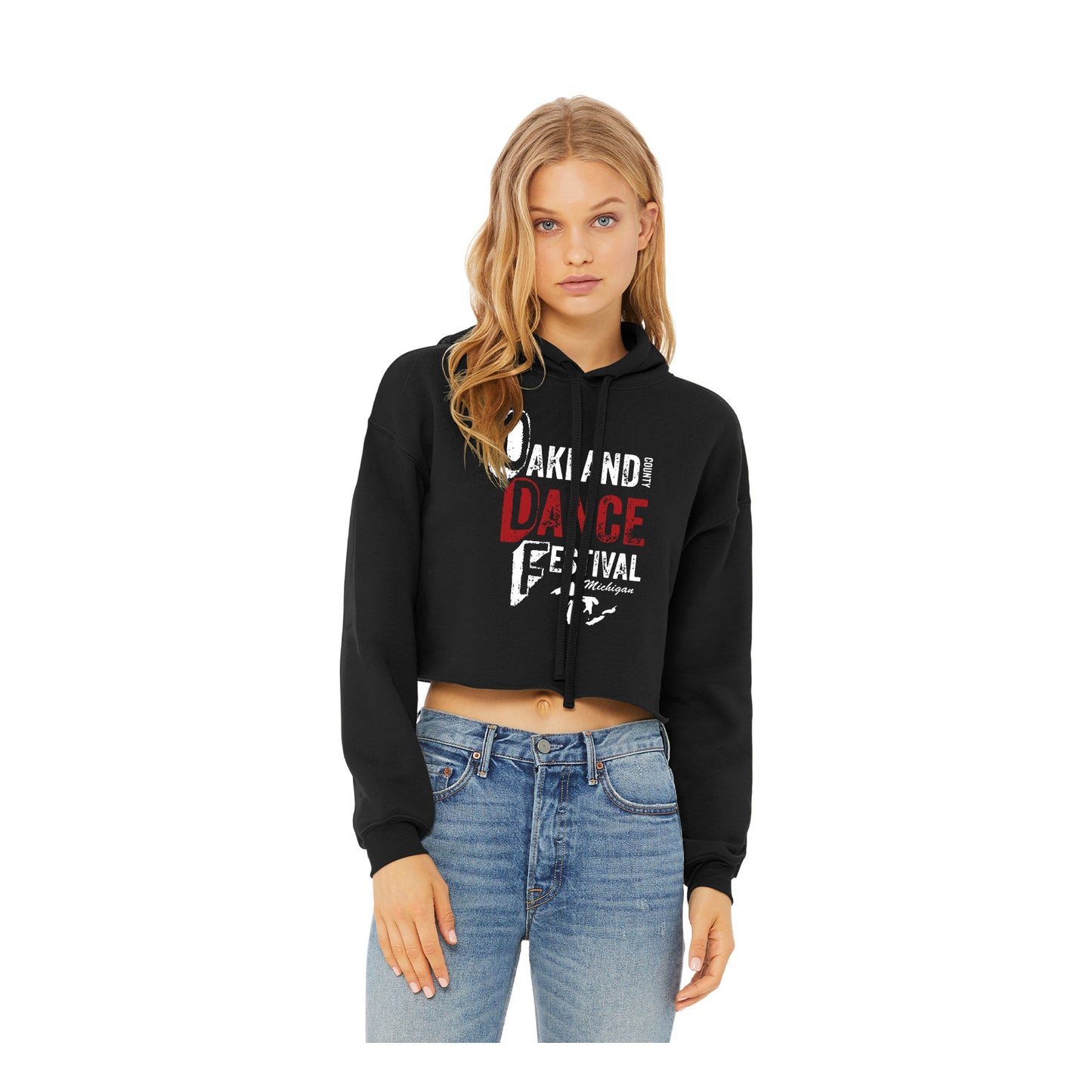 Oakland Dance Festival - BELLA + CANVAS Women's Crop Fleece Hoodie