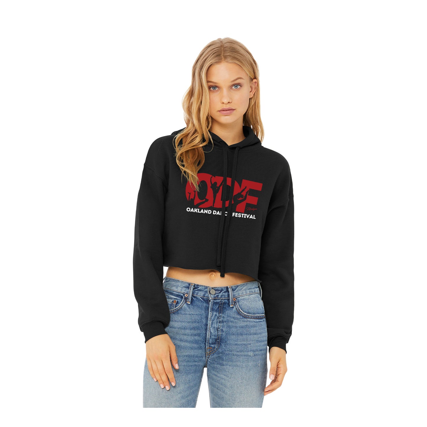 Oakland Dance Festival - BELLA + CANVAS Women's Crop Fleece Hoodie