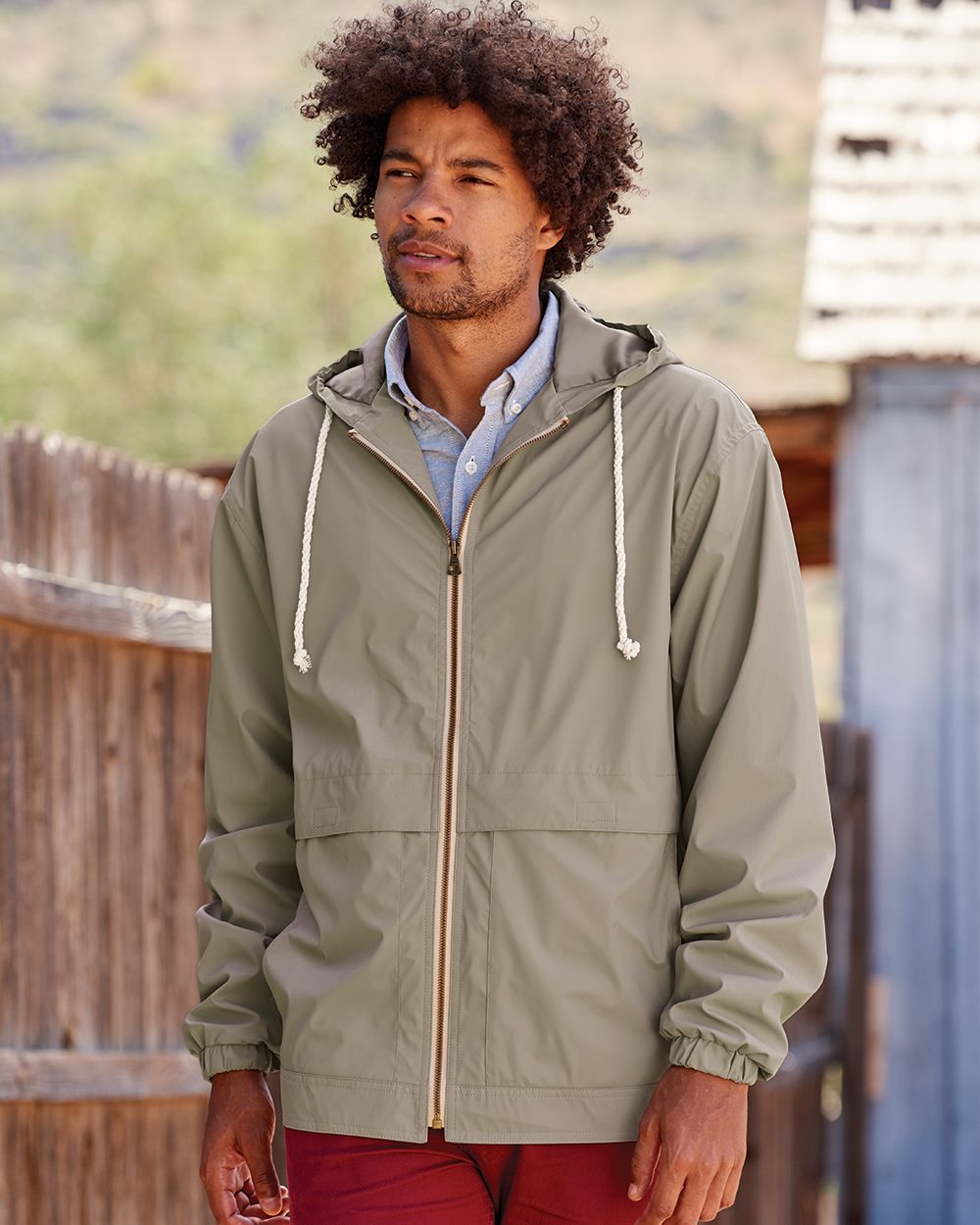 Weatherproof - Vintage Hooded Rain Jacket Embroidery