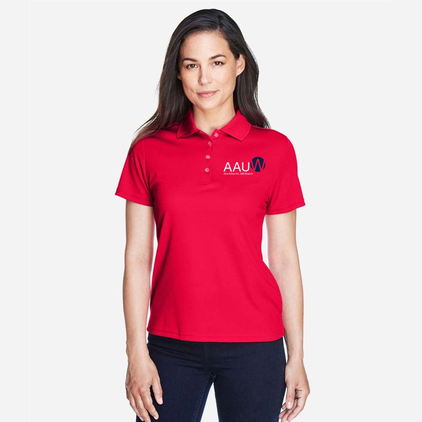 AAUW - Embroidered Core365 Ladies' Origin Performance Pique Polo
