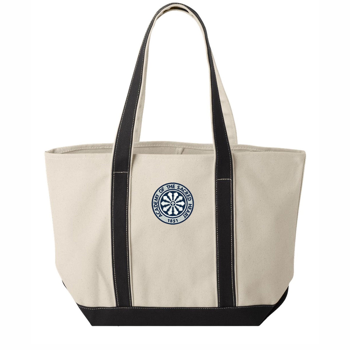 ASH - Embroidered Rose Window Liberty Bags Windward Cotton Canvas Resort Tote