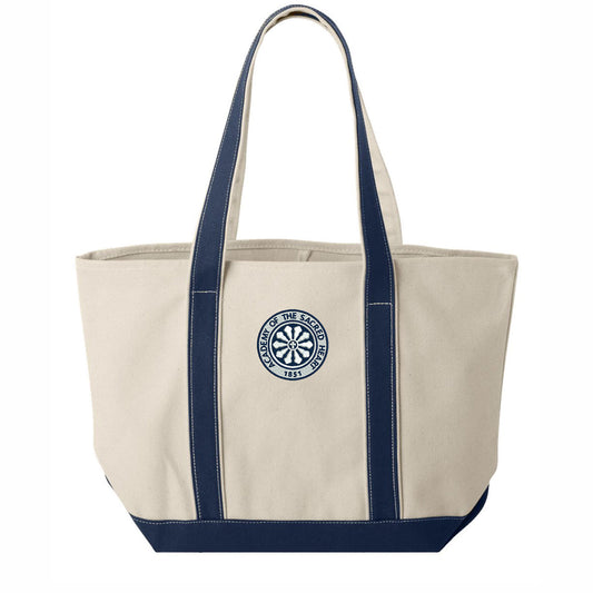 ASH - Embroidered Rose Window Liberty Bags Windward Cotton Canvas Resort Tote