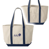 AAUW - Embroidered Liberty Bags Windward Cotton Canvas Resort Tote