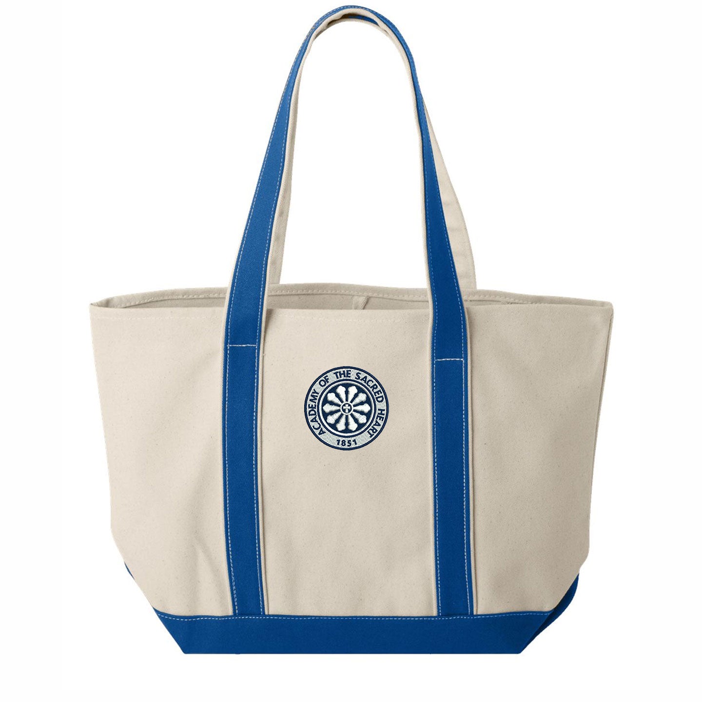 ASH - Embroidered Rose Window Liberty Bags Windward Cotton Canvas Resort Tote