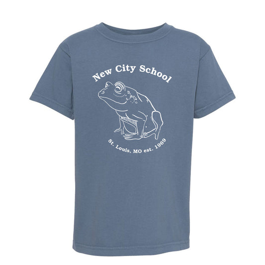 New City School - New City Frog -Comfort Colors Youth Heavyweight Tee