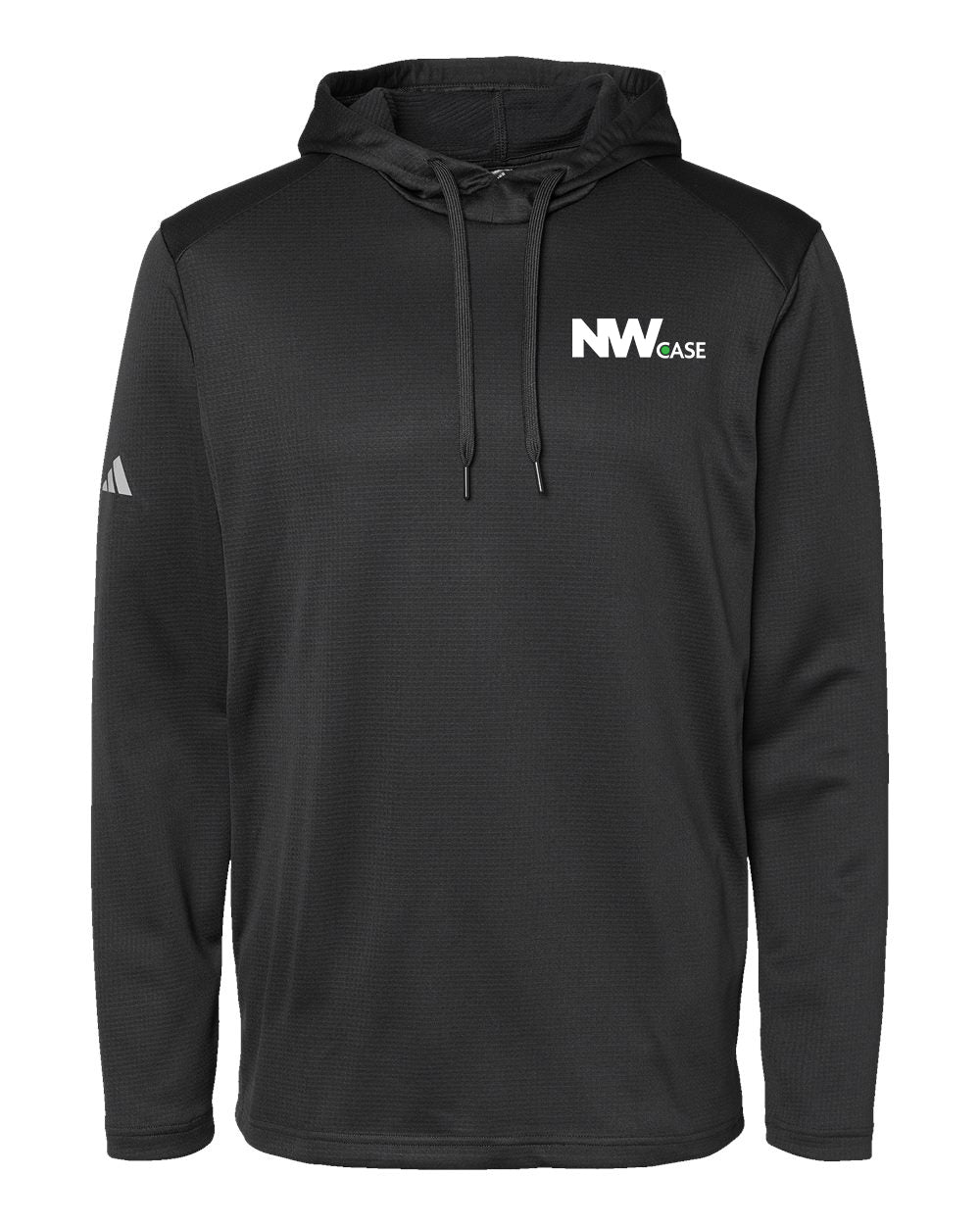 Nationwide Case Adidas - Textured Mixed Media Hooded Sweatshirt Embroidery