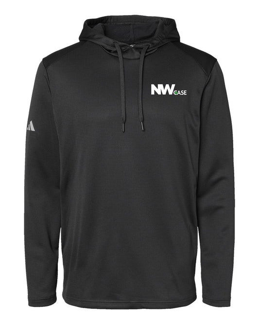 Nationwide Case Adidas - Textured Mixed Media Hooded Sweatshirt Embroidery